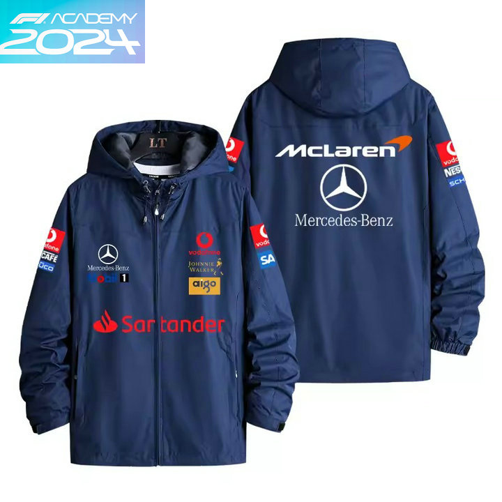 Veste McLaren Mercedes-Benz Homme 2024 Coupe-vent Imperméable Blouson